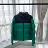 Mens Down Parkas Puffer Jacket Winter Women Hooded Letter Printing Couple Clothing Windbreaker Thick Coat Wholesale 2 Pieces 5% Drop D Otifc