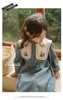 Mädchen Kleider 2024 Frühling Mädchen Mode Stickerei Kleid Baby Koreanischen Stil Lange ärmeln Blume Kleidung Kinder Casual Kleinkind Party