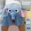 Women's Shorts 2024 Cute Cartoon Summer Funny Couples Pants For Students Lose Home Sleepwear Male And Female