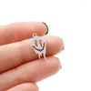 Charms 5Pcs/Lot Halloween Ghost For Jewelry Making Stainless Steel Diy Necklace Pendant Metal Girl Trinkets Decoration