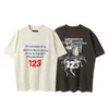 T-Shirts RRR123 Warrior Knight Cartoon Print Trendy Loose Short Sleeve American Fashion Brand Casual Men's and Women's T-shirt vtg