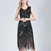 Stage Wear Women Club Party Dress 1920s Banquet Dresses Sequin Ballroom Costumes Beaded Latin Dance Costume