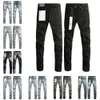 Mens roxo designer jeans moda angustiado rasgado motociclistas mulheres denim carga para homens b l o e 20x1