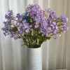 Flores artificiais decorações para casa flores falsas com haste longa para flores decorativas de casamento em casa 0206