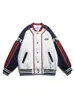 Cappotto da giacca ricamata con lettera Y2k vintage da uomo Street Trend Wild Pilot Uniforme da baseball Coppia Giacca da corsa allentata casual 240126