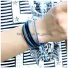 Bedelarmbanden Fashion Weave Braid Wrap Mtilayer Armband Verstelbaar Leer Dames Herenmode Sieraden Will And Sandy Drop Delivery