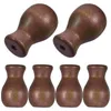 Curtain 6 Pcs Venetian Accessories Wooden Pendants 6pcs (Brown) Blinds Cord Tassels Pull Ends Window Fringe Pulls Knob