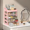 Desk Organizers Drawer Storage Box Chest of Drawers Plastic Cosmetics Makeup Organizer Stationery File Cabinets Office Bedroom 240125
