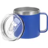 Dinnerware Sets Mug Thicken Metal Mugs Stainless Steel Coffee Water Glasses Daily Use Double Layer Camping Cup With Lid Child