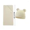 Blankets Swaddling Born Ddle Blanket Cotton Hat Po Props Baby Product Shower Gift Drop Delivery Kids Maternity Nursery Bedding Otlcn