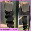 Wholesale Peruvian Brazilian Malaysian Indian Natural Black 100% Human Hair Body Wave Straight 5x5 Transparent Lace Closure Hair Extension