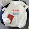 Kadın Hoodies Kırmızı Beyaz ve Kraliyet Mavi Kadınlar Moda Baskı Kawaii Sonbahar Kış artı kadife gündelik gevşek tişörtü Japon Stil
