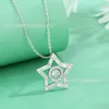 Designer Swarovskis Jewelry Shi Jias 1 1 Vibrant Heart Five Pointed Star Halskette mit Kristallelementen für Live-Streaming