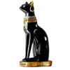 1pcs Creative Egyptian Bastet Collectible Figurine Cat Goddess Statue Candle Holder Home Garden Mini Animal Ornament 240124