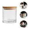 Storage Bottles Clear Glass Coffee Grain Jar: With Lid 200ml Empty Honey Tea Powder Beans Candy Container