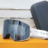 Óculos de esqui feminino designer máscara facial óculos de sol inverno profissional óculos de competição anti nevoeiro quadro oversized espelho de esqui com caixa original lunettes