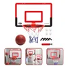 Indoor Kinder Sicherheit Lustiges Spiel Kinder Mini Heimübung Basketballkorb Set Wandrahmen Ständer Hebekorb Hängende Rückwand 240127