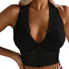 Women's Tanks Lace Front Buckle Bralette Top Sexy Lingeries Women Bras Plus Size Breathable Vest Fastener Underwear Sujetador