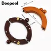 1Pc 146cm Wood Bag Handle Wallet Kiss Clasp Handbags Sewing Brackets DIY Purse Frames Wooden Handles for Making Bags Accessory 240126