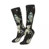 Herrstrumpor unisex Autumn Winter Ethnic Japanese Cranes Long Business Casual Harajuku Streetwear Sports Sox