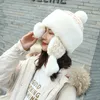 Winter Knitted Lei Feng Hat Female Cute Mongolian Hat Warm Ear Protection Princess Hat Damp Plush Wind Proof Cycling Outdoor Hat 240127