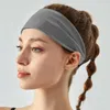 Yoga hårband svett absorberar hög elasticitet yoga träning träning pannband för kvinnoband pannband kör fitness anti svett 240125