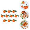 Decorazione per feste 10 pezzi Arance artificiali Modello decorazione di frutta decorazione di frutta Accessori in PVC per mandarino domestico