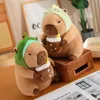 Capybara zamień się w chleb niecornie pluszowe zabawki Piękne kreskówkowe zwierzęta nadziewane lalki wakacyjne prezent domowy wystrój sofy Pluszowe poduszki 240202
