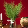 Decoratieve Bloemen 20/50 Stuks Kunstmatige Bladeren Takken 14 Inch Nep Groen Pijnboom Stengels Voor Diy Guirlande Krans bloemen Ornament