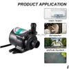 Décorations de jardin 10W Mini pompe à eau solaire panneau sans brosse Kit de piscine à poissons 12V décoration alimentée fontaine étang Pum Aquarium 230327 Dhw1V