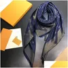 Foulards Designer Foulard pour femmes Soie Mens Luxe Femmes Four Season Châle Mode V Lettre Echarpe de Luxe Drop Livraison Accessorie Dhlxd