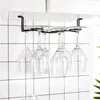 Kök förvaring vinglasglas väggmonterad metallorganisatör hängande under skåpskopparhållare