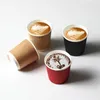 100pcspack 4oz kağıt fincan tek kullanımlık kraft kahve fincanı içme partisi malzemeleri 240122