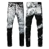 Haute qualité Hommes Femmes Violet Jeans Designer Jeans Mode Distressed Ripped Bikers Femmes Denim Cargo Pour Hommes High Street Fashion Jeans Ventes directes d'usine A013