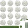 Jedwabny hortensea kwiaty 54 płatki sztuczne hortensje z łodygą do aranżacji kwiatowej dekoracje ślubne dekoracja domu 240131