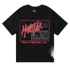 Hellstar Gömlek Tasarımcı Kısa Gömlek Erkekler Plus Tees Hellstar T Shirt Rapçi Yıkama Gri Ağır El Sanatları Unisex Kısa Kollu Tişör