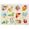 Puzzles Enfants Éducation précoce Numéro d'animal en bois Gras Board Puzzle Lettre Correspondant Bébé Jouet éducatif Drop Livraison Otqxa