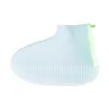 Top Quality Silicone Black Waterproof Rain Shoes Couples Ankle Boots Footwear Covers Plus Size Cover 240125