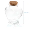 ボトルガラスの希望の保管ボトル蓋付きの透明な容器の透明な容器装飾