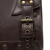 Schultaschen Retro Laptop Rucksack Student Gothic Mittelalter Damen Leder Aktentasche Steampunk