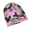 Bérets Rose Camouflage Camo Bonnet Chapeaux Tricot Chapeau Hip Hop Plein Air Skullies Bonnets Hommes Femmes Printemps Thermique Élastique Casquettes