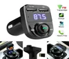 X8 Car FM Transmitter Aux Modulator Bluetooth Hands o Receiver MP3 Player 31A Quick Charge Dual USB with box package8822601