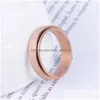 Band Rings Stainless Steel Rotatable Gold Rainbow Finger Rotating Spinner Ring For Women Men Fashion Jewelry Will And Sandy Drop Deli Dhuzn