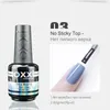 OXXI Gel-Nagellack-Basis und Überlack, kein Abwischen, Kit, semipermanente Gummibasis für Gel-Lacke, Set, Maniküre, UV, säurefreier Primer 240127