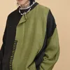 2023 Autunno Luxurio maschile per patchwork a maglia a maglia a maglia a maglia a maglia lunga colore casual color texture eleganti per texture eleganti culisci 240125 240125