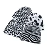 Berets Trendy jesienne zimowe czapki czarne białe kontrola Zebra Leopard czapka ciepła czapka Hip Hop Knitte czapki czapki dla kobiet mężczyzn