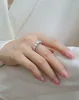 Cluster Rings Original S925 Sterling Silver Ring Real Moissanite for Women Wedding With GRA Certificate Five Stone Design