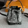 Designer Classic Nano Noe Bucket Crossbody Bag Handbag French Brand Fashion Mini Women Shoulder Bag Expensive High Quality Ladies Old Flower Denim Messenger Bags