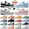 Designer Treaker Trainer Wergil Buty Casual Buty cielęcy skóra Abloh White zielony czerwony niebieski litera nakładki platforma moda luksusowe niskie trampki Rozmiar 36-45