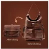 Kvinnors väskor axelväska för flickor pu läder handväskor crossbody fälls över paket mode av hög kvalitet casual tote 14laptop väska 240124